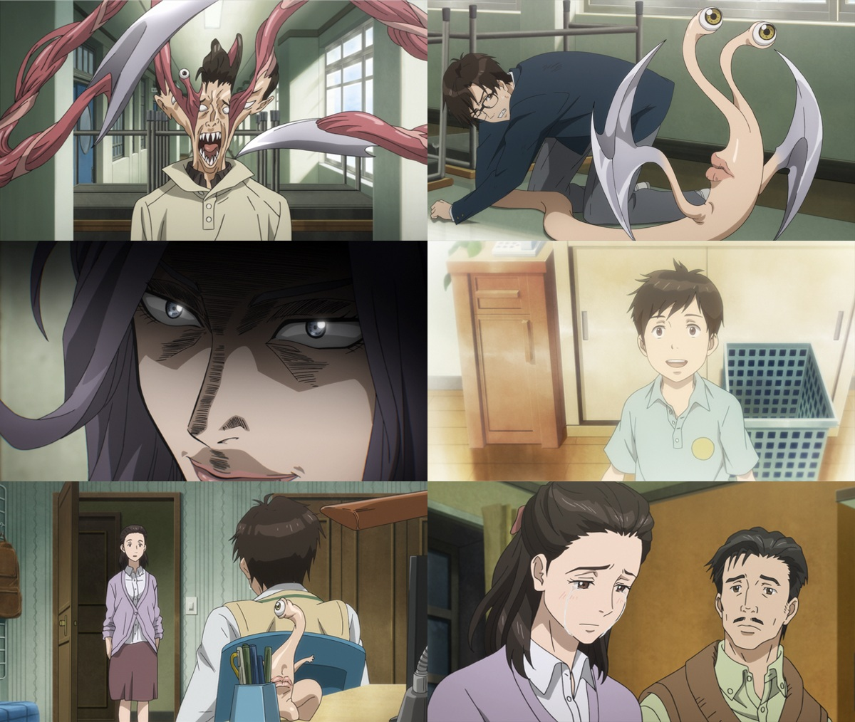 Shinichi and Satomi - kiseijuu: Sei no Kakuritsu  Parasyte the maxim, Anime  reccomendations, Talk to the hand