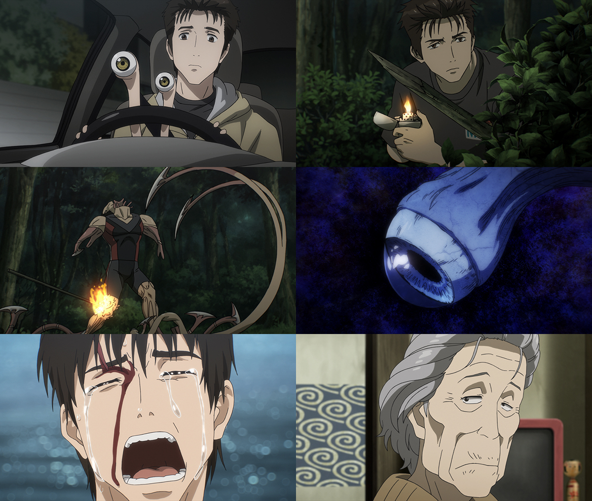 Kiseijuu Sei No Kakuritsu - Parasyte - shinichi versus mitsuo 