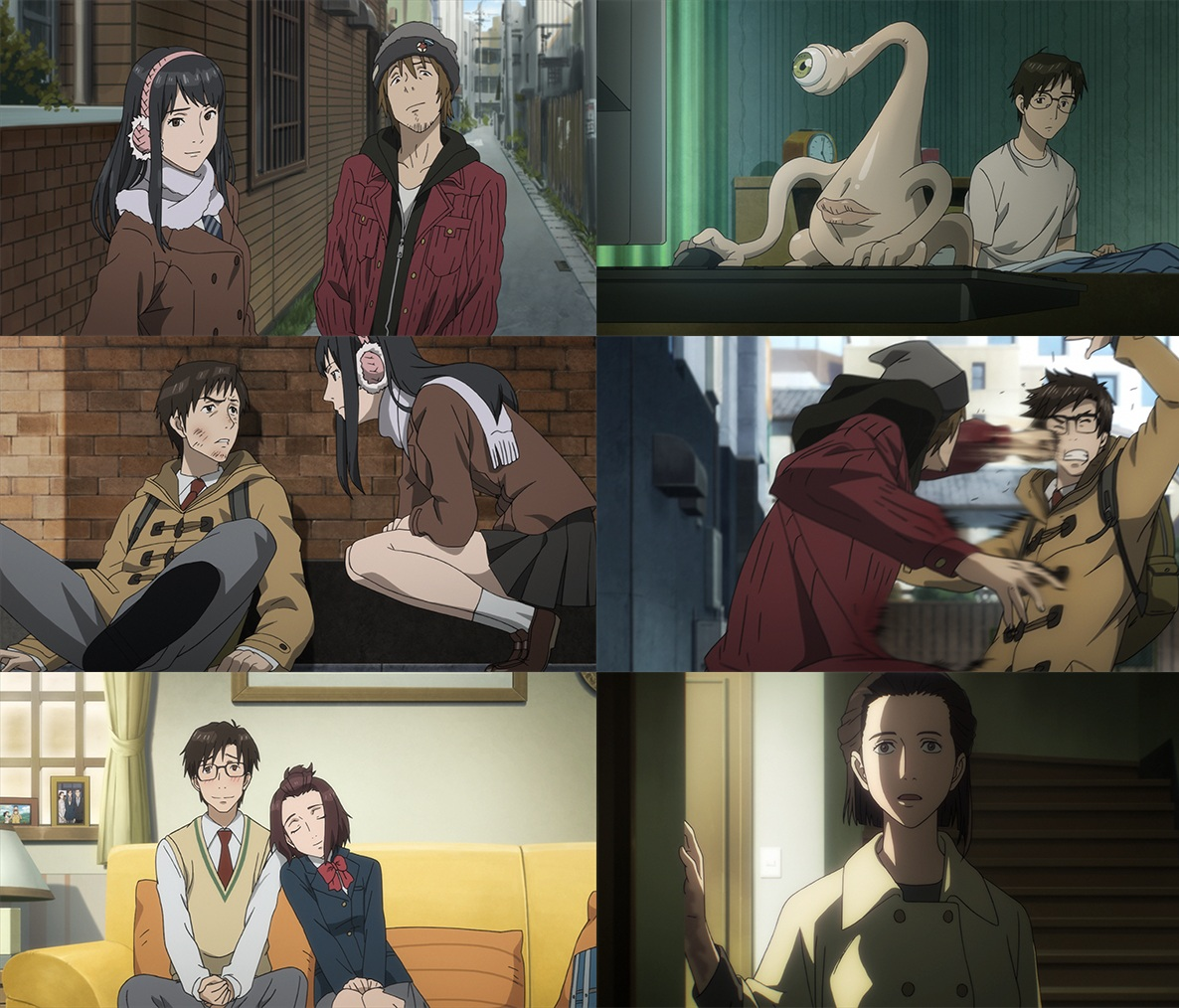 Kiseijuu Sei No Kakuritsu - Parasyte - shinichi versus mitsuo 