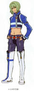 A full-length sketch of Wazy from Trails from Zero.