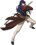 A full-length shot of Arios from Trails to Azure.