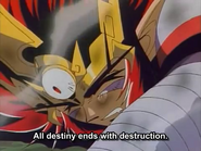 After this, Kokutei fires a powerful beam of light, which immediately knocks out Zenki and his friends.
