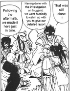 Raigou and Shinsenbou were investigating the Inugami Roh's actions and wanted to inform their friends. When they found out that their friends were in danger, Raigou and Shinsenbou immediately came to their aid.