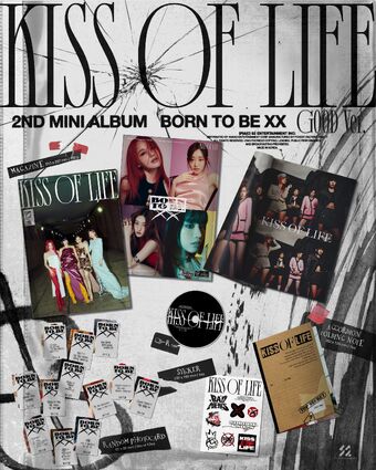 kiss of life  born to be xx  ナッティ ラキドロ KISS of Life - 2nd Mini Album Born to be XX (Good ver