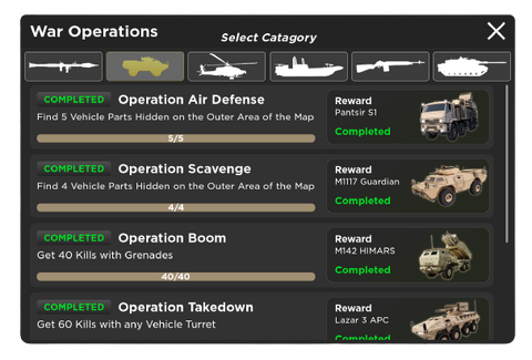 War Operations, War Tycoon Roblox