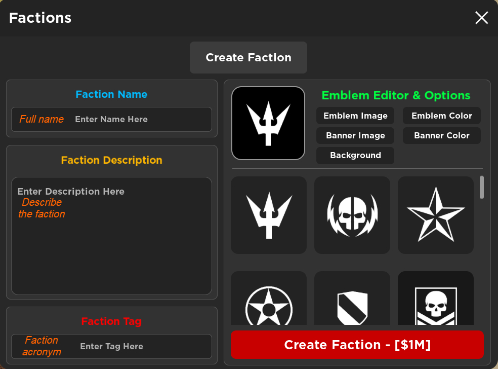 Factions, War Tycoon Roblox