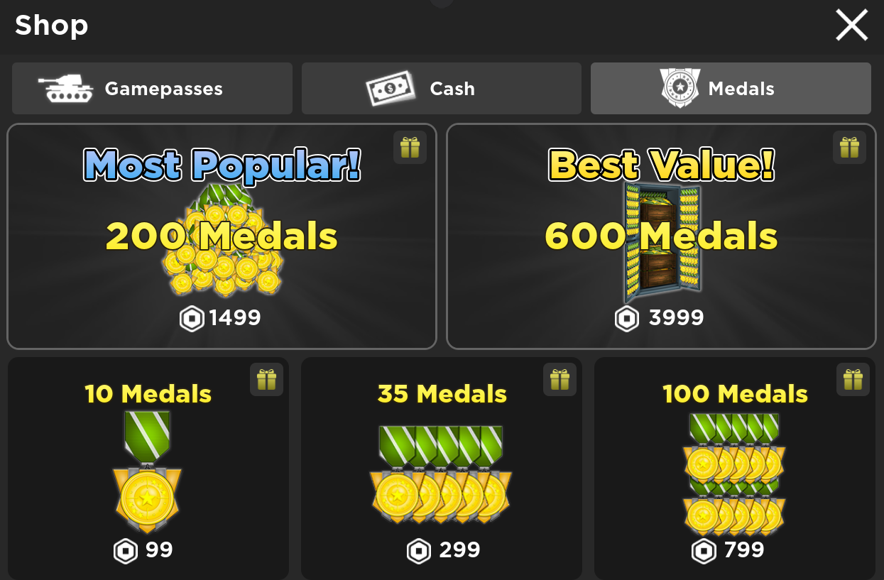 How to group Roblox medals (GeneralGory's France) 