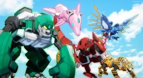 ガイザー・キャラレン・ファイヤー Maximum Kizuna Kaiser | The Red Ranger Becomes an Adventurer in
