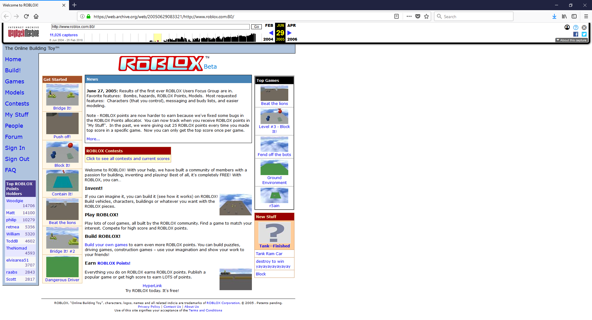 Roblox 2005 Klasky678 Wiki Fandom - roblox 2005 website