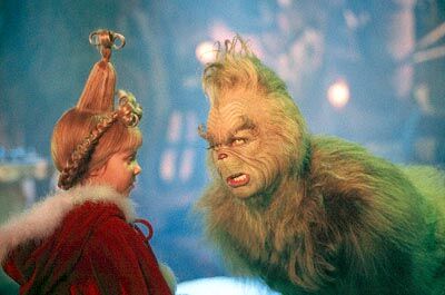 Koba as The Grinch and Nova as Cindy Lou Who (based on the 'Koba