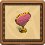 Golden valentine framed