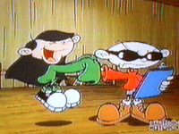 Numbuh 3 holding Numbuh 1 hand