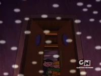 If you look closer, he's smiling at Kuki!