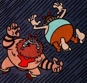 Eric wrestling Hoagie