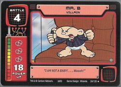 キャラクター Mr.BD Mr. B (Trading Card) | KND Code Module | Fandom