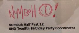 Numbuh Half Past 12