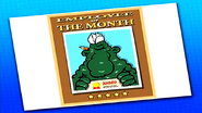 Employee of the Month poster.