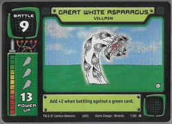 Great White Asparagus (Trading Card) | KND Code Module | Fandom