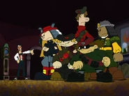 Sector Z glaring at Benedict.