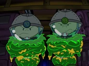 Numbuh 92 and 93 after being attacked by Cree and Sector V.