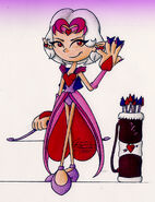 The primary concept design for her "villainess" form, although it may still change in the future. Drawn on Nov. 20th, 2010.