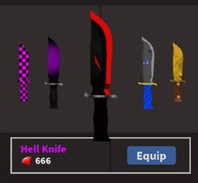 Knives Knife Ability Test Wiki Fandom - roblox kat all knives