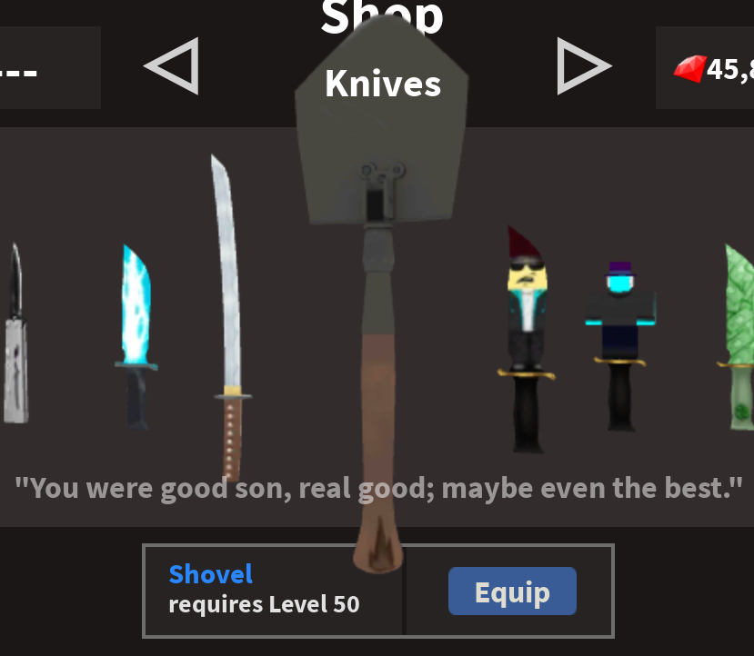 Shovel Knife Ability Test Wiki Fandom - how to throw a knife in kat roblox