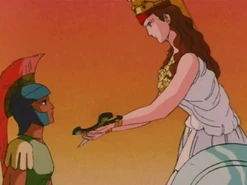 Prima versione del corpo mitologico di Atena nella serie classica (ep. 65)