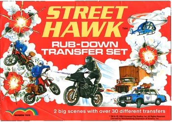 Rainbow Streethawk - Street Market Chase - Desert Get-A-Way - Rubdown Transfer Set - 01