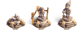 Chess piece white dwarf stages