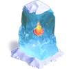 Frozen flaming heart 64pcs