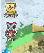 Guild War icon on map