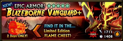 Banner advertising Blazeborne Vanguard when first released