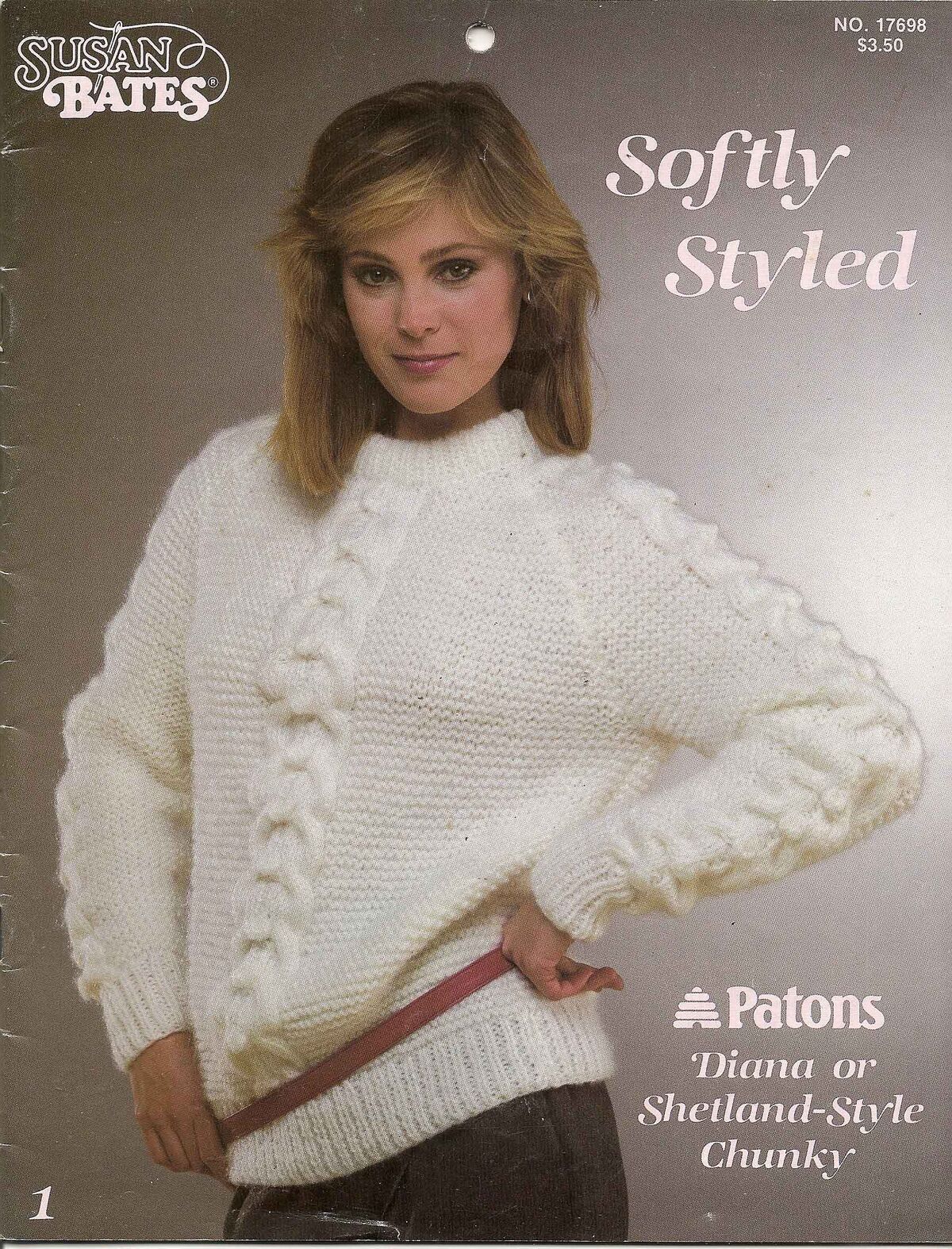 Susan Bates 19698 Softly Styled Knitting Patterns Knitting and