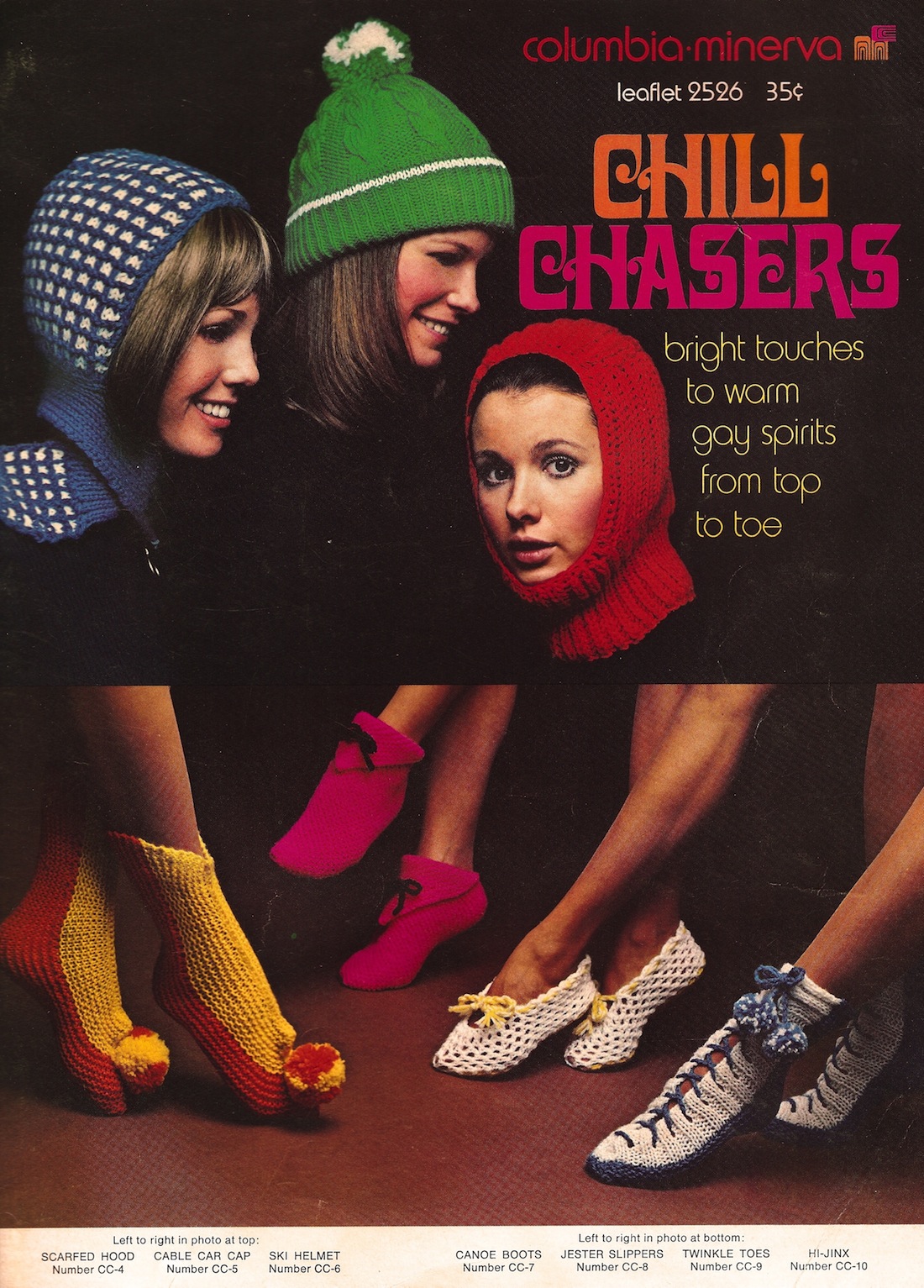 Columbia-Minerva Leaflet 2526 Chill Chasers, Knitting and Crochet Pattern  Archive Wiki