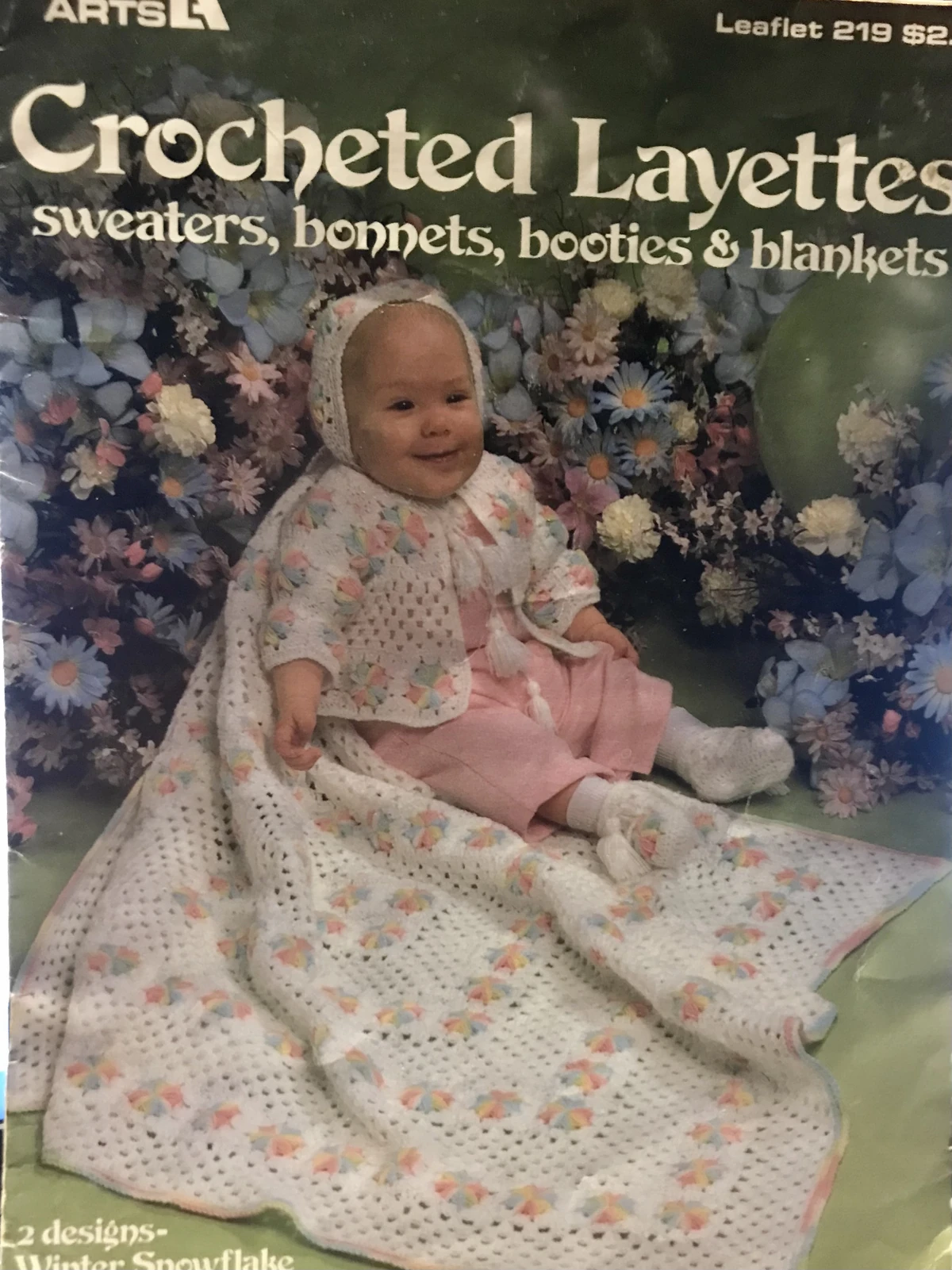 Leisure Arts 219 Crocheted Layettes Knitting and Crochet Pattern
