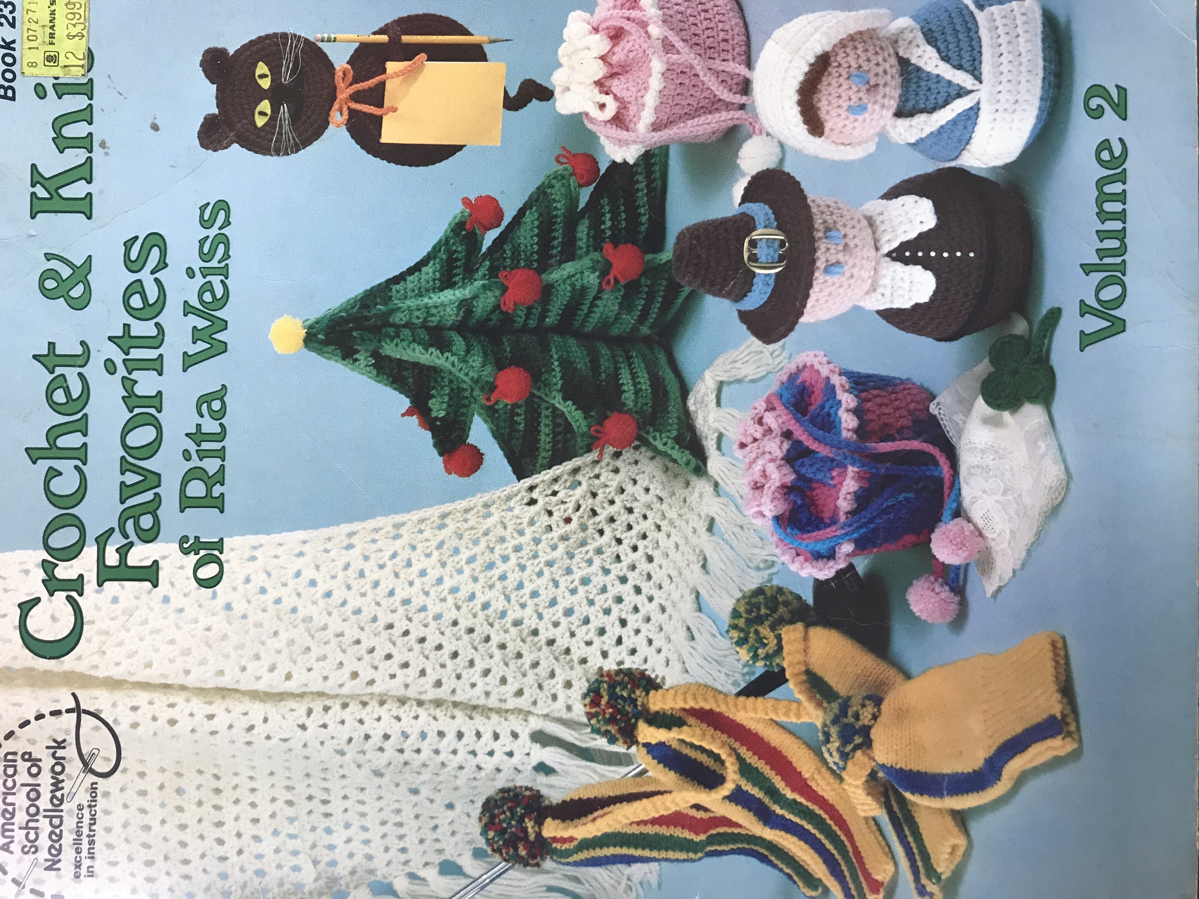 2 Pattern Book American School of Needlework Booklet 8 Christmas Crochet Vol