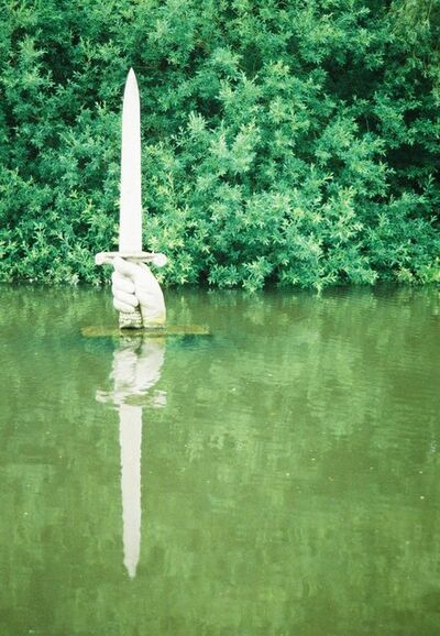 Statue of Excalibur, Kingston Maurward.jpg