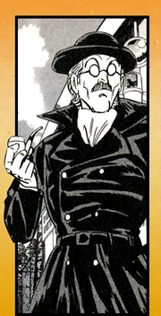 Korosuke Ezaki's appearance in the manga.