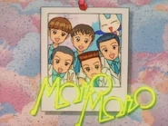 Gomi alongside other boys from Jinbou Elementary Grade 6, class 3 on the first day of seventh grade