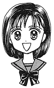 A drawing of Fuka smiling