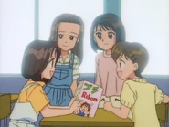 Fuka and her friends talk about first kisses in fifth grade, leading Fuka to remember the kiss from kindergarten