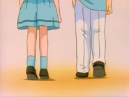 Fuka & Akito walk home.