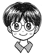 A drawing of Tsuyoshi smiling