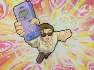 Rei, excited to have Mikio Ono's phone, so he can call Misako