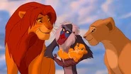 Simba, Nala, Rafiki und Kopa
