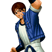 Pose de victoria en KOF '97