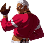 Pose de victoria en KOF 2002