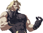 Pose de victoria de Omega Rugal en KOF 2002