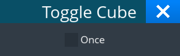 Current Toggle Cube Setting